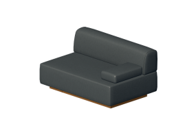 3D Sessel - Sofa aus Stoff oder Leder - Hitch Mylius - hm108g