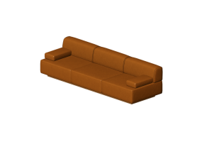 Poltronas 3D - Sof&aacute; 3 assentos - Hitch Mylius - hm108s