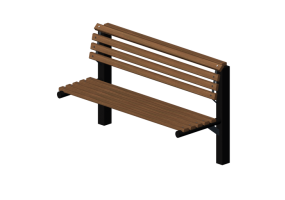 Bancos 3D - Banco de madeira e metal 150x59x90cm - Hobbyka &ndash; Mono