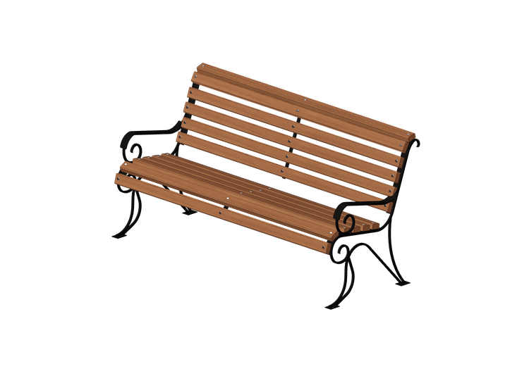 Bancs 3D - Banc en bois et métal 150x66x85cm - Hobbyka –... Bancs 3D - Banc en bois et métal 150x66x85cm - Hobbyka –...