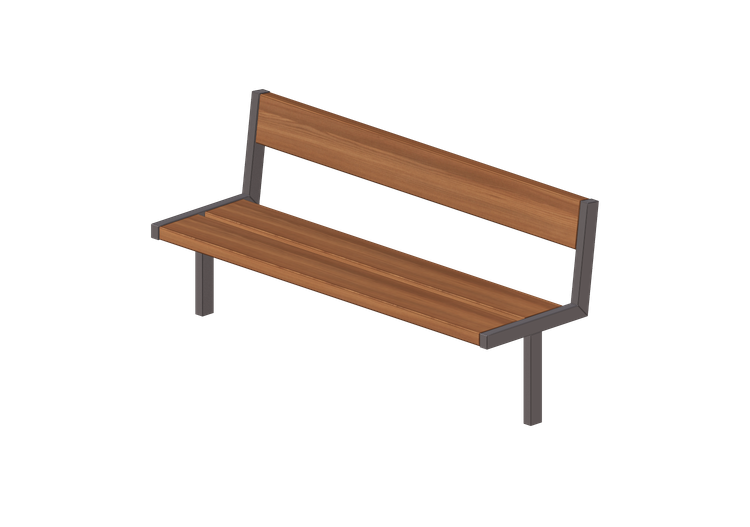 Bancos 3D - Banco de madeira e metal 180x60x82cm - Hobbyka... Bancos 3D - Banco de madeira e metal 180x60x82cm - Hobbyka...