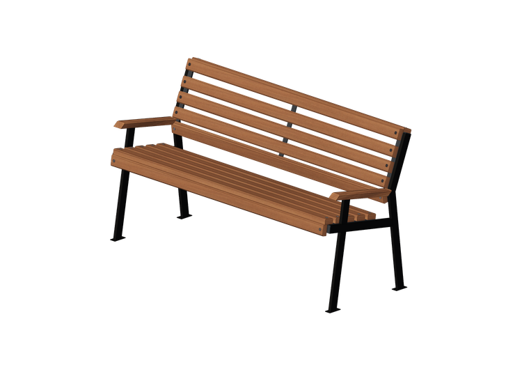 Bancos 3D - Banco de madeira e metal 150x60x80cm - Hobbyka... Bancos 3D - Banco de madeira e metal 150x60x80cm - Hobbyka...