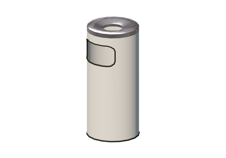 Accesorios 3D - Cubo de basura con cenicero - Hobbyka -... Accesorios 3D - Cubo de basura con cenicero - Hobbyka -...