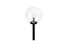 Lâmpada de assoalho 3D - Poste com uma luminária - Hobbyka – NTV 130