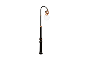 Lampioni stradali 3D - Lampione con una lampada - Hobbyka - А-01