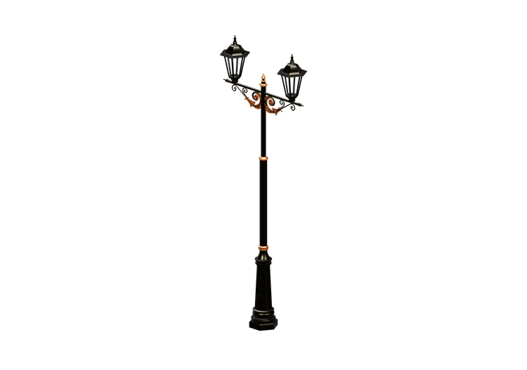 3D Street Lights - Lamppost with two lights - Hobbyka -... 3D Street Lights - Lamppost with two lights - Hobbyka -...