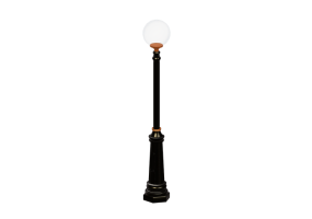 3D Street Lights - Steel lamppost with single light - Hobbyka - L-04