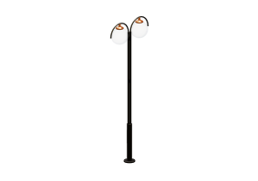 Farolas de calle 3D - Farola con dos l&aacute;mparas - Hobbyka - Т-24