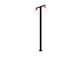 Candeeiros de rua 3D - Poste com duas lumin&aacute;rias - Hobbyka - Т-28