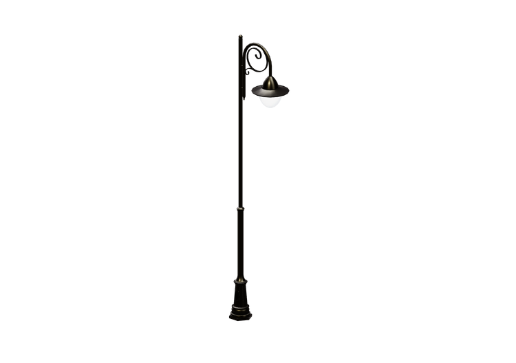 Lampioni stradali 3D - Lampione con una lampada - Hobbyka -... Lampioni stradali 3D - Lampione con una lampada - Hobbyka -...
