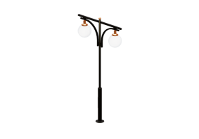 Farolas de calle 3D - Farola con dos l&aacute;mparas - Hobbyka - Т-03