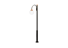 3D Street Lights - Steel lamppost with single light - Hobbyka - Т-19