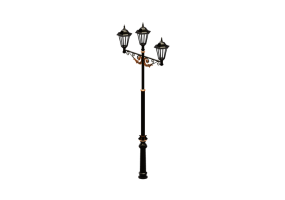 Lampioni stradali 3D - Lampione con tre lampade - Hobbyka - А-09