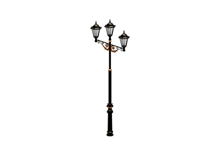 Lampioni stradali 3D - Lampione con tre lampade - Hobbyka -... Lampioni stradali 3D - Lampione con tre lampade - Hobbyka -...