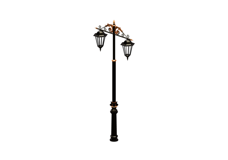 Candeeiros de rua 3D - Poste com duas luminárias - Hobbyka... Candeeiros de rua 3D - Poste com duas luminárias - Hobbyka...