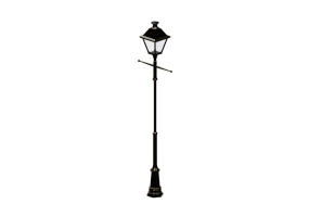 Farolas de calle 3D - Farola con una l&aacute;mpara - Hobbyka - Ammiraglio