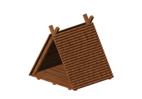 &Aacute;reas de recrea&ccedil;&atilde;o 3D - Casinha tenda - Holzhof - TENDA XC10