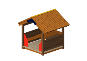 Parque Juegos 3D - Casita tienda - Holzhof - INDIAN XI10