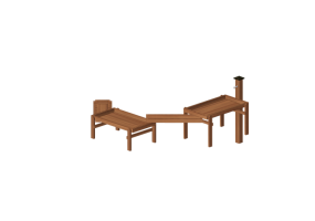 Parque Juegos 3D - Estructura juego 314x301cm - Holzhof &ndash; STRUTTURA XP03L