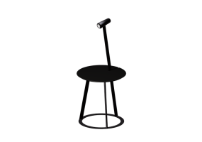 Tables 3D - Table en bois avec lampe - Horm - Albino