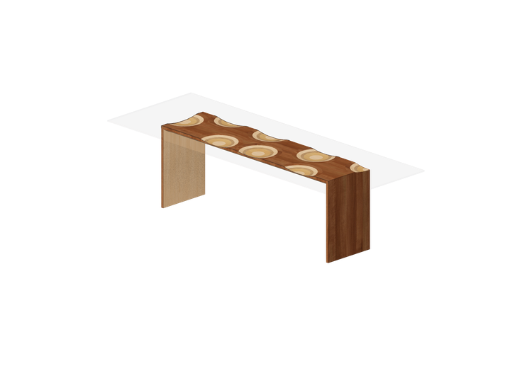 Mesas 3D - Mesa de vidrio - Horm - Ripples - Horm Mesas 3D - Mesa de vidrio - Horm - Ripples - Horm
