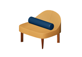 Poltronas y Sof&aacute;s 3D - Sof&aacute; de tela - Horm - Bla
