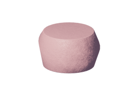 Poltronas y Sof&aacute;s 3D - Puf de cuero - Horm - Giro