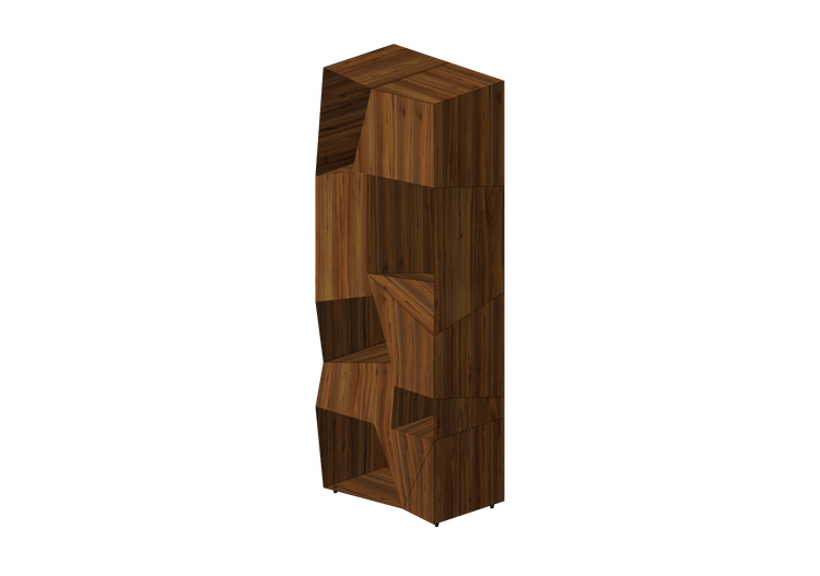 3D Bücherregal und Behälter - Anrichte aus Holz - Horm -... 3D Bücherregal und Behälter - Anrichte aus Holz - Horm -...