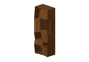 Estantes 3D - Buffet de madeira - Horm - Riddled Totem