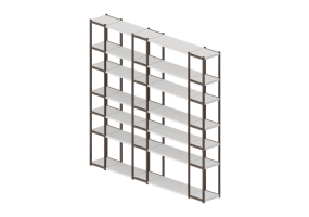 3D Bookshelves and Containers - Wood storage rack/cabinet - Horm - 93-08-08