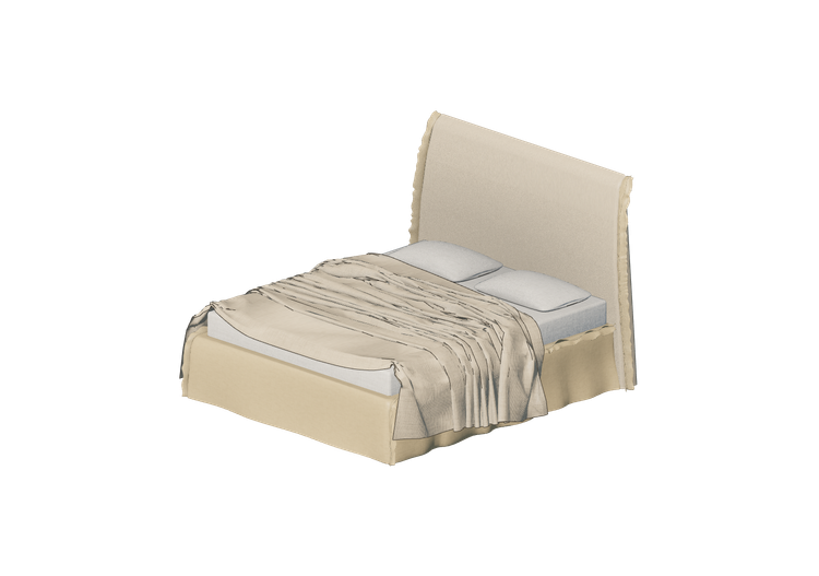 3D Betten und Nachttische - Doppelbett - Horm - Vola - Horm 3D Betten und Nachttische - Doppelbett - Horm - Vola - Horm