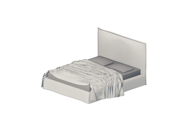 Letti 3D - Letto matrimoniale - Horm - Tahiti High - Horm Letti 3D - Letto matrimoniale - Horm - Tahiti High - Horm