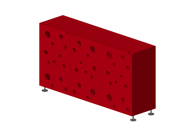 Armários 3D - Arca de madeira - Horm - Polka Dots - Horm Armários 3D - Arca de madeira - Horm - Polka Dots - Horm