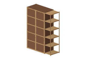 Armarios y C&oacute;modas 3D - Armario de madera - Horm &ndash; Solaio wardrobe
