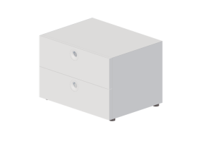 3D Schr&auml;nke und Kommoden - Kommode mit 2 Schubladen - Horm - Anish Drawer