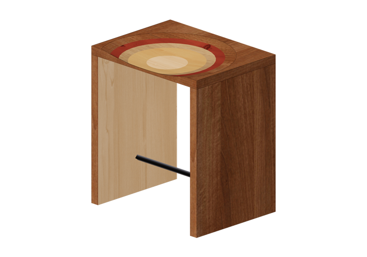 Chaises 3D - Tabouret en bois - Horm - Ripples - Horm Chaises 3D - Tabouret en bois - Horm - Ripples - Horm