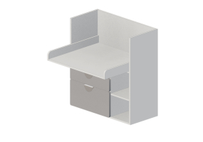 3D M&ouml;bel - Schreibtisch aus Holz lackiert - Ikea - Sm&aring;stad