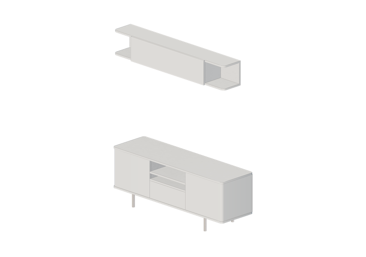 Mobili 3D - Combinazione di mobili per TV - Ikea - Mostorp... Mobili 3D - Combinazione di mobili per TV - Ikea - Mostorp...