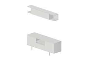 M&oacute;veis 3D - Conjunto de m&oacute;veis p/ TV - Ikea - Mostorp