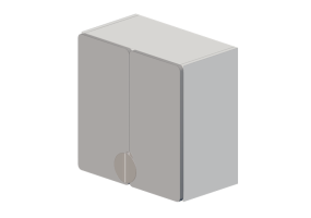 Muebles 3D - Mueble alto de madera lacada - Ikea - Sm&aring;stad
