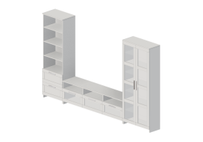 Meubles 3D - Composition de meubles pour TV - Ikea - Brimnes