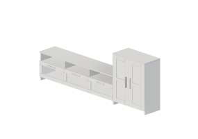 Meubles 3D - Composition de meubles pour TV - Ikea - Brimnes