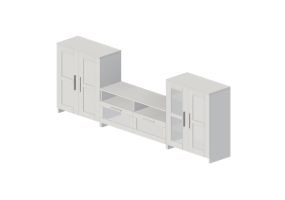 3D M&ouml;bel - TV-M&ouml;bel, Kombination - Ikea - Brimnes