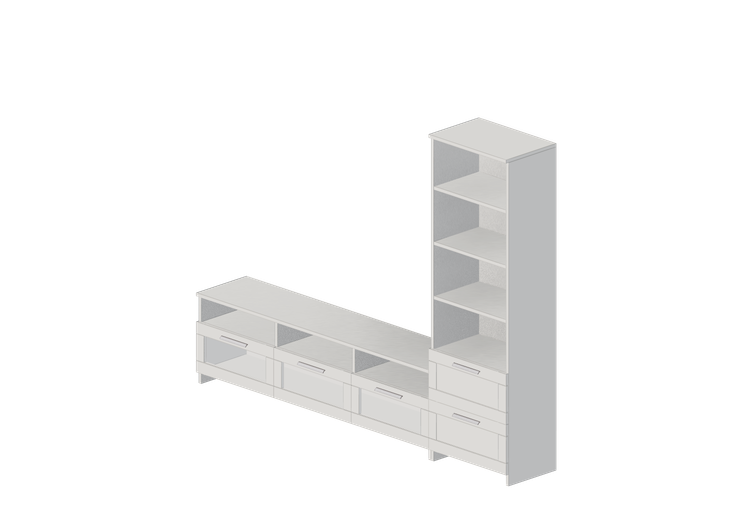 Muebles 3D - Composición de muebles para TV - Ikea -... Muebles 3D - Composición de muebles para TV - Ikea -...