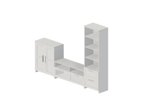Mobili 3D - Composizione di mobili per TV - Ikea - Brimnes