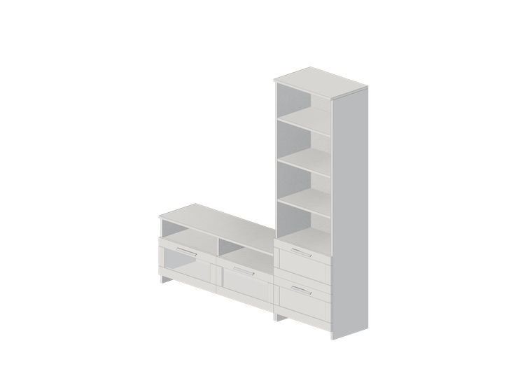 3D Möbel - TV-Möbel, Kombination - Ikea - Brimnes - IKEA 3D Möbel - TV-Möbel, Kombination - Ikea - Brimnes - IKEA