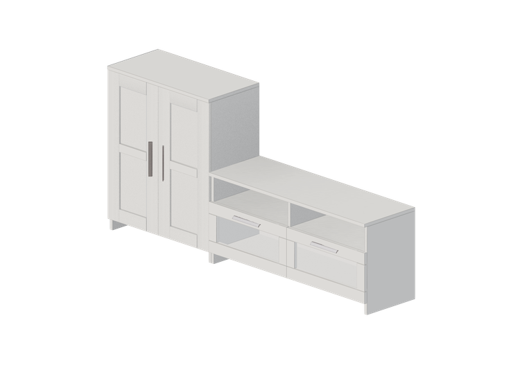 Muebles 3D - Composición de muebles para TV - Ikea -... Muebles 3D - Composición de muebles para TV - Ikea -...