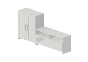 Meubles 3D - Composition de meubles pour TV - Ikea - Brimnes