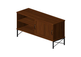 Meubles 3D - Meuble pour TV en bois - Ikea - Tockarp