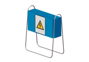 Quadro elettrico da cantiere con supporto
